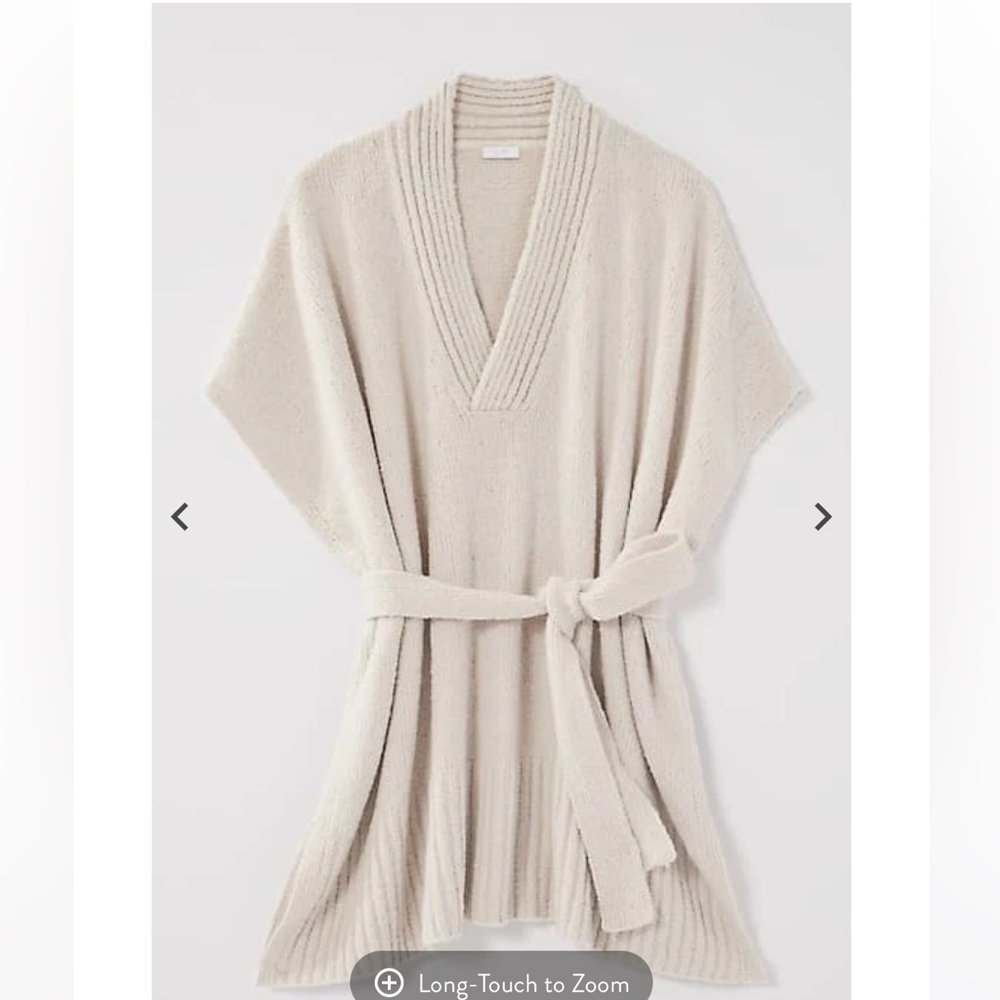 J.Jill Belted Knit Poncho NWT